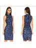 Alice + Olivia Solid Blue Black Cocktail Dress Size 8 - photo 3