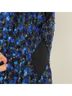Alice + Olivia Solid Blue Black Cocktail Dress Size 8 - photo 11