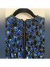 Alice + Olivia Solid Blue Black Cocktail Dress Size 8 - photo 5