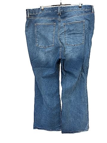 Good American Wide Leg Flare Jeans (view 2)
