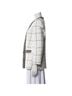 Alice + Olivia Stripes White Black Blazer Size 6 - photo 4