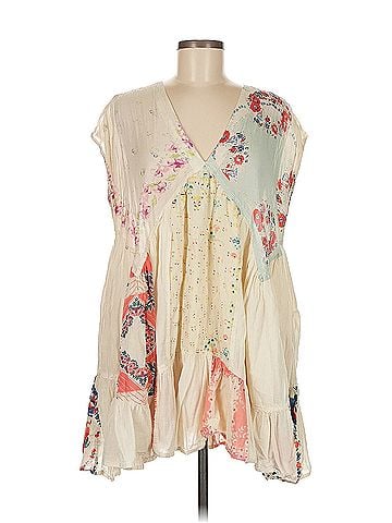 Free People Mended with Scarves Mini Dress Free People Casual Dress (view 1)