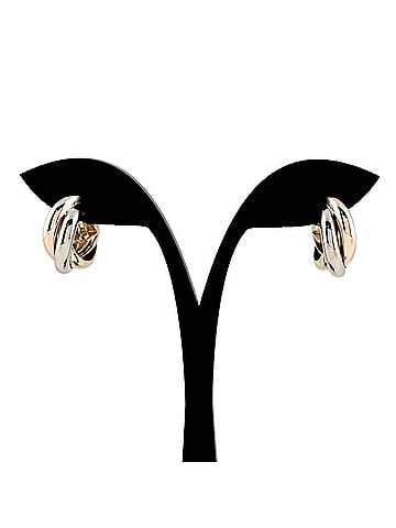 Cartier Cartier Trinity Earrings, available in yellow gold (YG), pink (PG), and white (WG). Three-tone design, 750 gold, for women. (view 1)