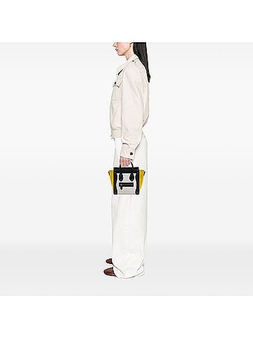 Céline Nano Tricolor Nubuck and Drummed Calfskin Luggage Tote (view 2)