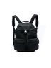 Prada 100% Nylon Black Saffiano Trimmed Tessuto Backpack One size - photo 1