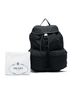 Prada 100% Nylon Black Saffiano Trimmed Tessuto Backpack One size - photo 7
