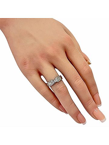 Tiffany & Co. Tiffany &amp; Co. Atlas Ring, 18K White Gold, Diamond, Women's Ring. (view 2)