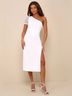 Lulus Polka Dots White Casual Dress Size M - photo 3