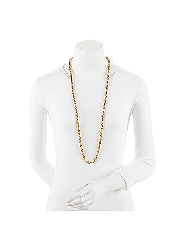 Chanel Chanel Vintage CC Chain Necklace (view 2)