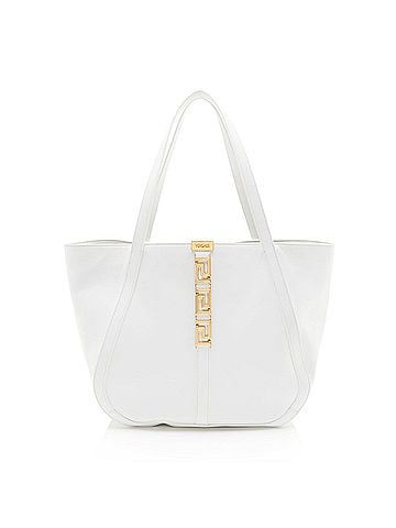 Versace Versace Leather Grecca Goddess Large Tote (view 1)