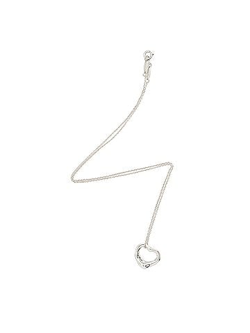 Tiffany & Co. Tiffany &amp; Co. Elsa Peretti Sterling Silver Open Heart 16mm Small Necklace (view 1)