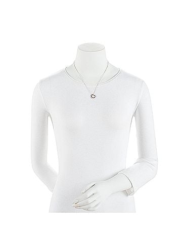 Tiffany & Co. Tiffany &amp; Co. Elsa Peretti Sterling Silver Open Heart 16mm Small Necklace (view 2)