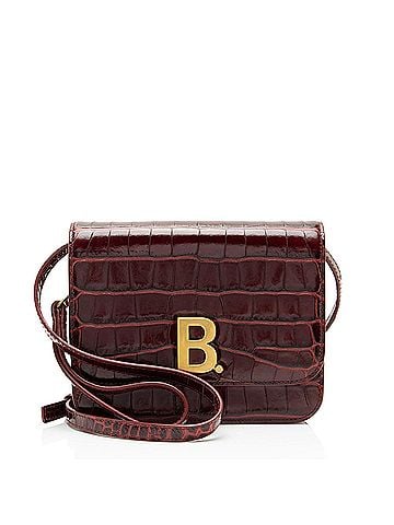 Balenciaga Balenciaga Croc Embossed Leather Small B Bag (view 1)