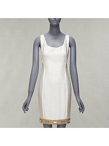 Versace Versace Bead Crystal Embellished Shift Dress (view 1)