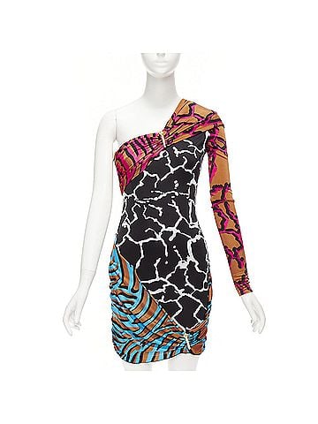 Versace Versace Runway Giraffe Print Wiggle Dress (view 1)