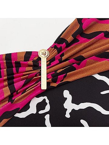 Versace Versace Runway Giraffe Print Wiggle Dress (view 2)