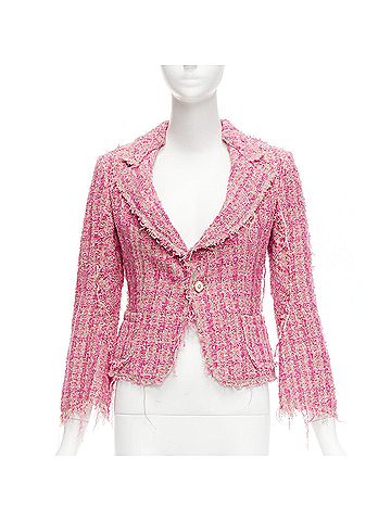 Junya Watanabe Junya Watanabe 2008 Tweed Crop Jacket (view 1)