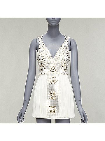 Versace Versace 2011 Runway Studded Leather Dress (view 1)