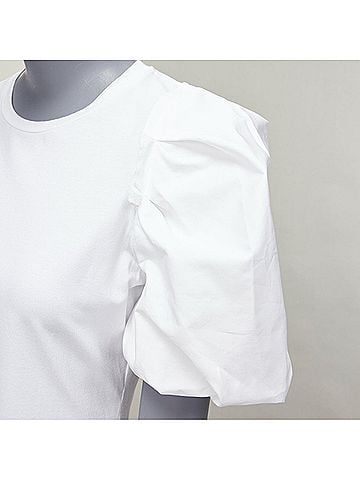 Alexander McQueen Alexander Mcqueen Puff Short Sleeves Fitted Top (view 2)