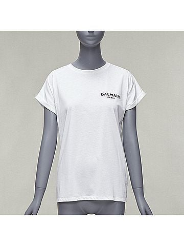 Balmain Balmain Signature Logo Cotton Tshirt (view 1)