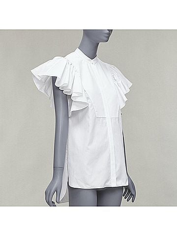 Alexander McQueen Alexander Mcqueen Frill Sleeve Tunic Shirt (view 1)