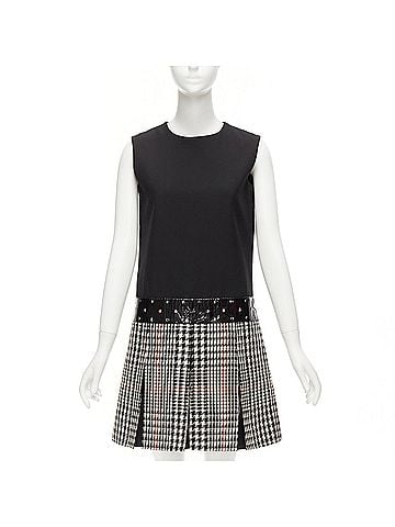 Saint Laurent Yves Saint Laurent 2011 Runway Houndstooth Dress (view 1)
