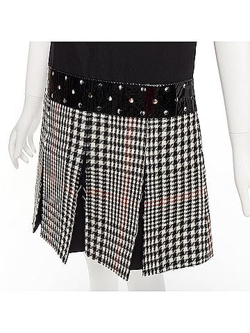 Saint Laurent Yves Saint Laurent 2011 Runway Houndstooth Dress (view 2)