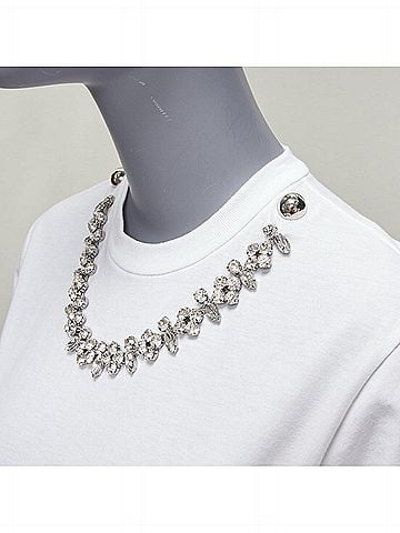 Christopher Kane Christopher Kane Cotton Crystal Tshirt (view 2)