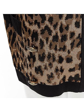 Balmain Balmain Leopard Jacquard Cardigan (view 2)