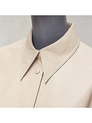 Nanushka Nanushka Vegan Leather Minimal Shirt (view 2)