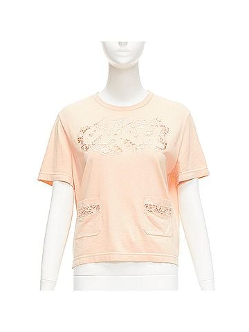 Chanel Chanel 2020 Macrame Hollow Logo Tshirt (view 1)