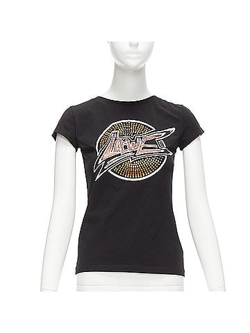 Loewe Loewe Crystal Logo Cotton Blend Tshirt (view 1)