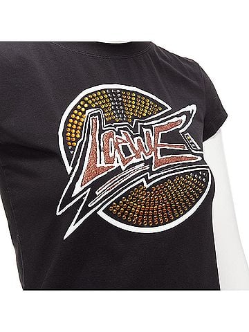 Loewe Loewe Crystal Logo Cotton Blend Tshirt (view 2)