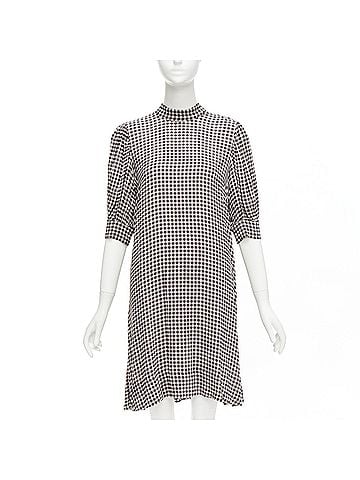 Ganni Ganni Checkerboard Print Knee Dress (view 1)
