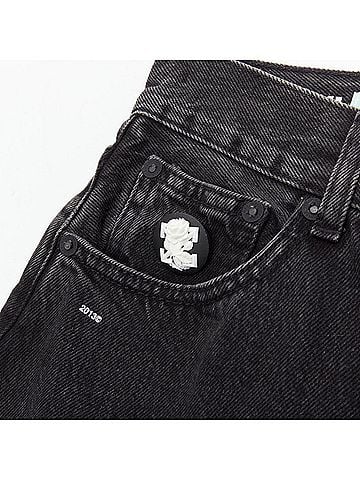 OFF-WHITE Off White Denim Wide Culotte Jeans (view 2)