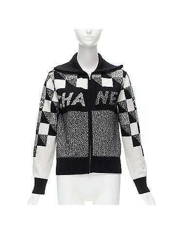 Chanel Chanel Cashmere Graphic Logo Cardigan (view 1)