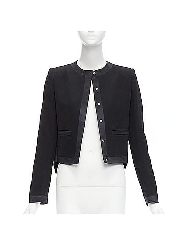 Givenchy Givenchy Wool Silk Trim Jacket (view 1)