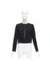 Givenchy 100% Wool Black Givenchy Wool Silk Trim Jacket Size 6 - photo 9