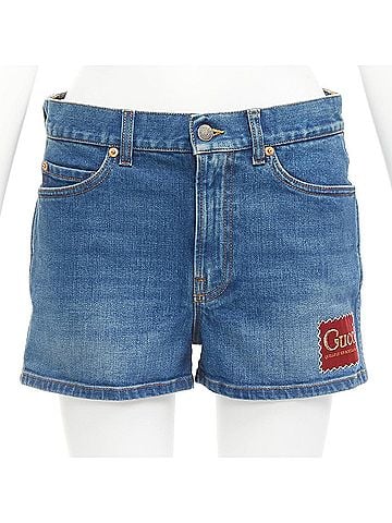 Gucci Gucci Cotton Blend Logo Wide Leg Shorts (view 1)