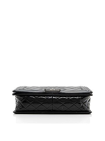 Chanel Chanel Chevron Patent Leather New Medium Boy Bag (view 2)