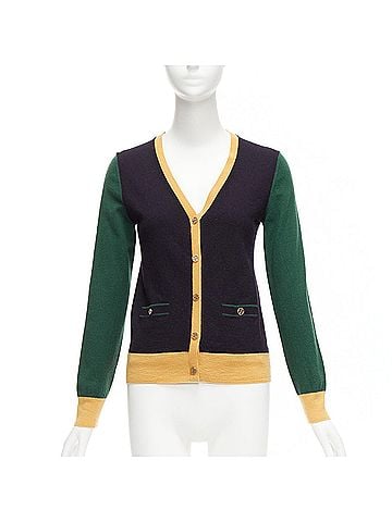 Tory Burch Tory Burch Wool Colorblocked Cardigan (view 1)