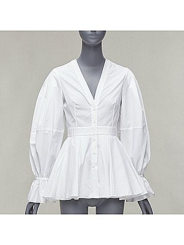 Alexander McQueen Alexander Mcqueen Balloon Sleeve Dress Shirt (view 1)
