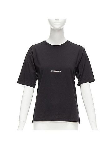 Saint Laurent Saint Laurent 2017 Cotton Logo Tshirt (view 1)