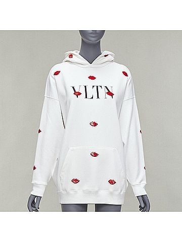 Mario Valentino Valentino Vltn Le Rouge Kisses Sequin Hoodie (view 1)