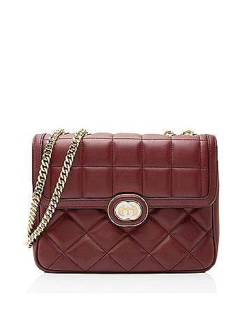 Gucci Gucci Calfskin Deco Small Shoulder Bag (view 1)