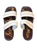 Sam Edelman White Brown Sandals Size 5 1/2 - photo 1