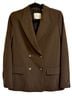 Wilfred 61% Recycled Polyester 28% Viscose 6% Cotton 6% Elastane 100% Cupro Brown Blazer Size 2 - photo 1