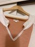 Pol Color Block Pink White Short Sleeve Top Size L - photo 3