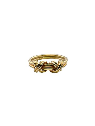 Tiffany & Co. TIFFANY&amp;Co. Tiffany Double Signature Ring - Gold (view 2)
