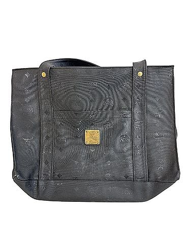 MCM MCM Logo Gram Tote Bag, Black (view 1)